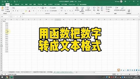 用函数把数字转成文本格式