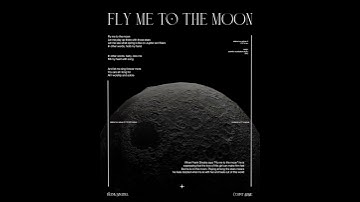 Fly me to the Moon poster | animation | blender #blender #design #posterdesign #blender3d