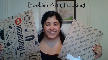 Bookish Art Unboxing (Redbubble/ Society6)