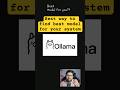 Model for your system #coding #ai #ollama