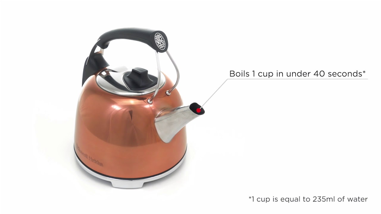 K65 Copper Anniversary Kettle 360 25861 Russell Hobbs YouTube