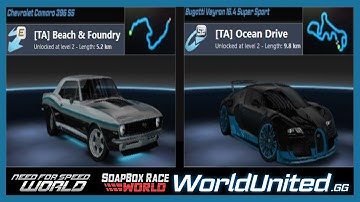 Need for Speed World | Time Attack: Beach & Foundry (E) and Ocean Drive (S2) | WorldUnited.gg