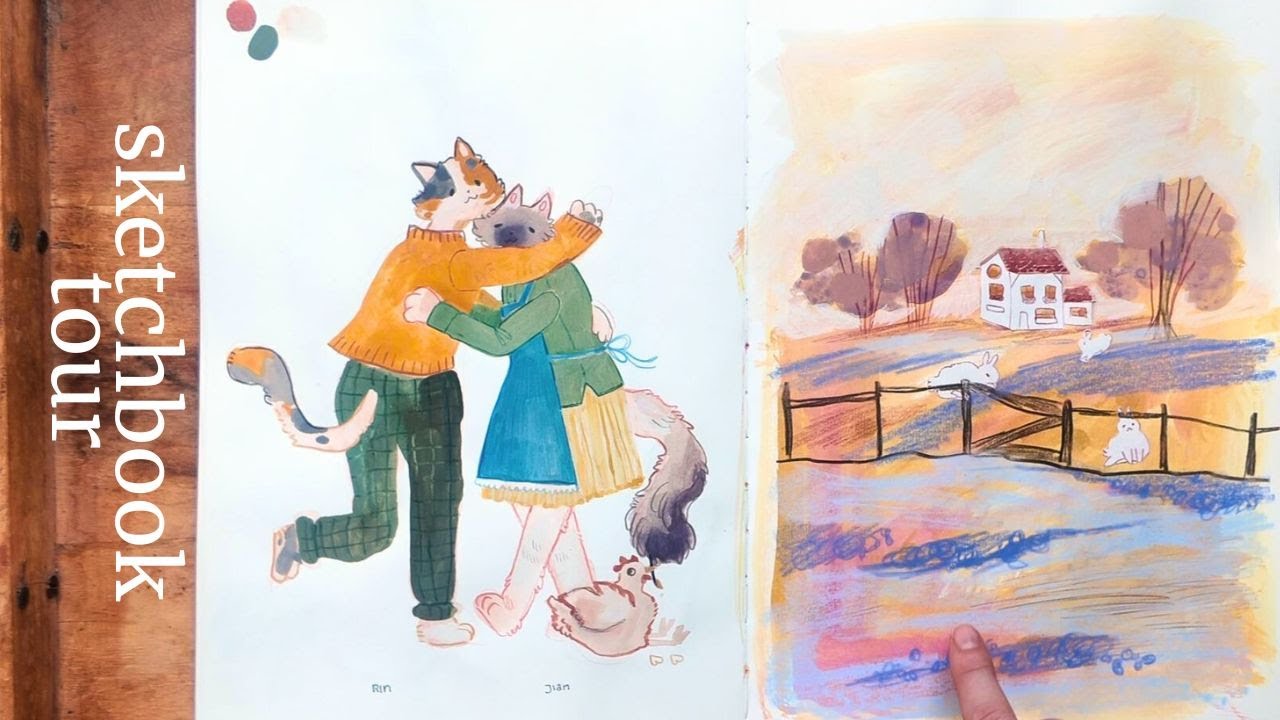 Leaving perfectionism behind 🌱 Sketchbook Tour