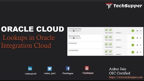 Creating and managing lookup in Oracle Integration Cloud