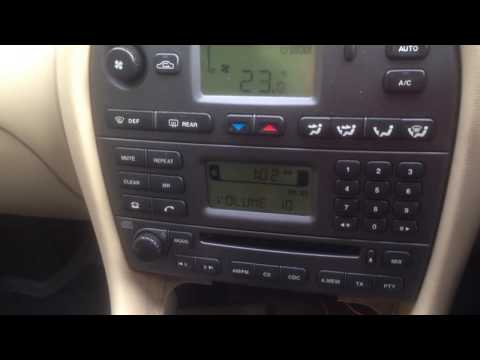 JAGUAR X-TYPE S-TYPE HOW TO BYPASS RADIO / CD PLAYER SECURITY CODE FOR FREE