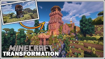 Minecraft Timelapse: Pillager Outpost Transformation