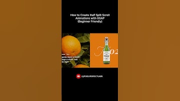 GSAP で半分に分割されたスクロールアニメーションを作成する方法 #shorts