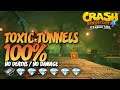 Crash Bandicoot 4: Toxic Tunnels 100% Run - All Gems Guide (No Deaths / No Damage)