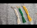 Llavero de macrame infinito con 1 solo nudo, festón..‼️ paso a paso y fácil.🏃