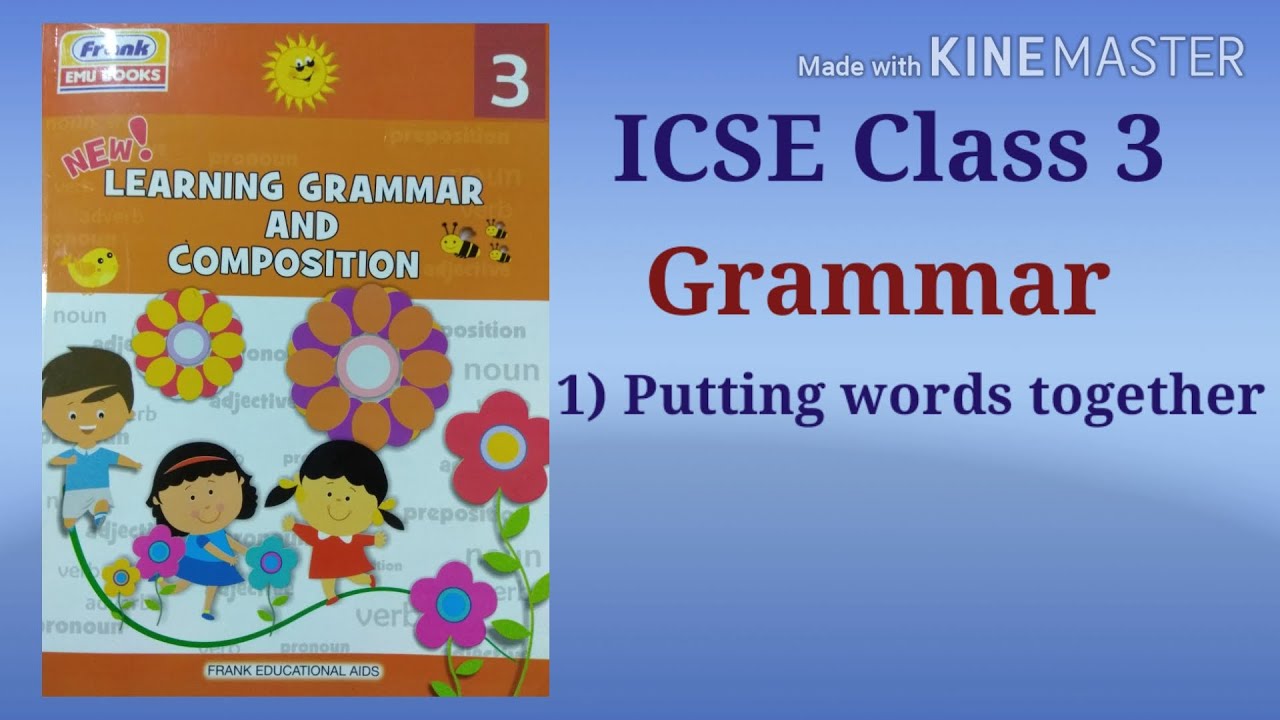 English Grammar For Class 3 ICSE Class 3 English Grammar YouTube