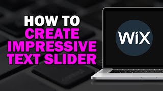 How To Create Impressive Text Slider in Wix Website (Easiest Way)