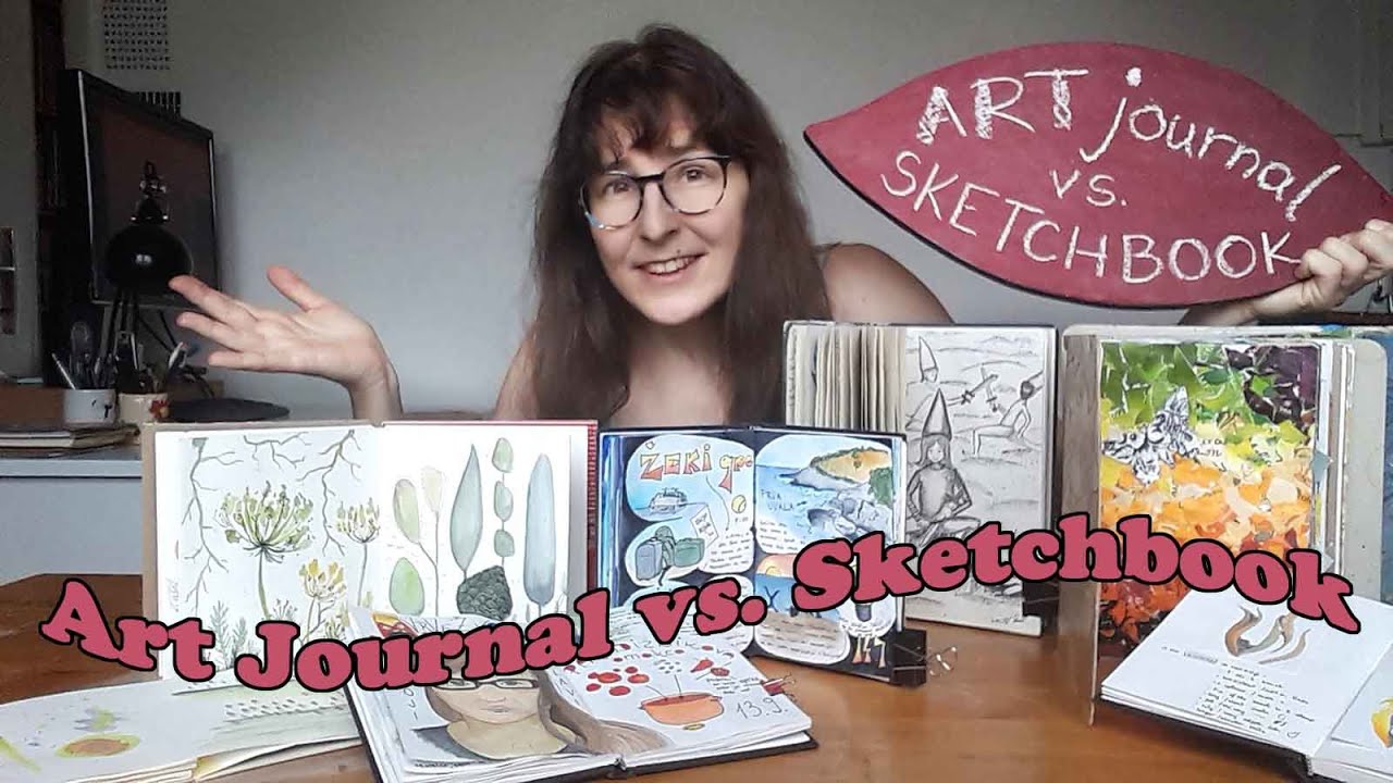 Art journal vs. sketchbook 🎨art journal materials 