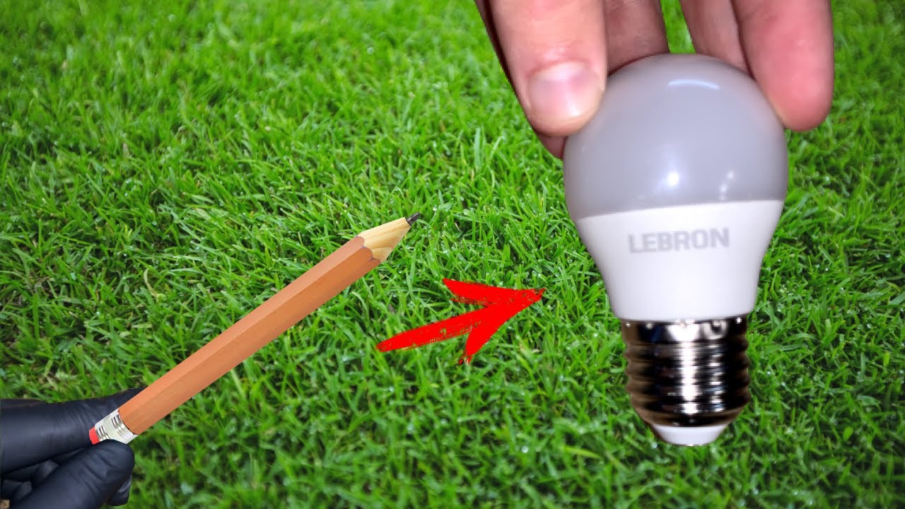 Just put Ordinary Pencil on the Led Bulb and you will be AMAZED - YouTube