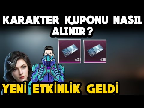 Видео: KARAKTER KUPONU NASIL ALINIR? SARA ve CARLO ALMA KARAKTER KUPONU VEREN ETKİNLİK GELDİ PUBG Mobile