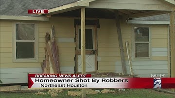 Homeowner shot by robbers