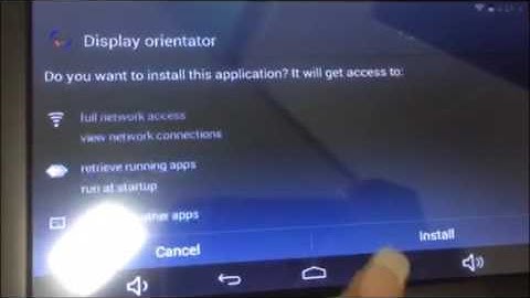 How to install "Display Orientator apk" on your Masten Android Unit