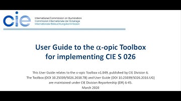 CIE  S 026 Toolbox Intro Video