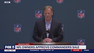 NFL Commissioner Roger Goodell discusses findings outcome of Commanders investig