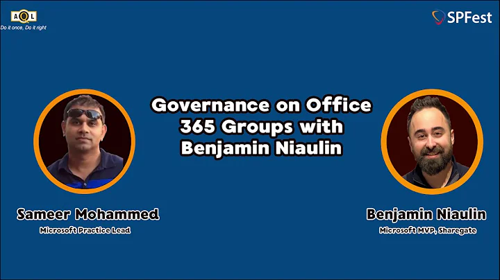 AQL with MVP Benjamin Niaulin on Office 365 Groups...