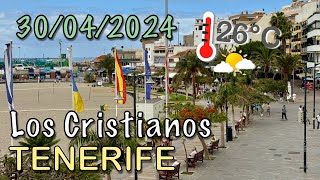 Tenerife - Los Cristianos 30/04/2024 26°C 🌥️ 🚶‍♂️4K HDR