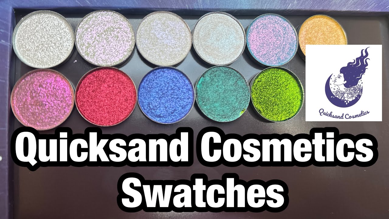 Quicksand Cosmetics Eyeshadow Swatches | NEW SHADES! | Northern Lights, Catalyst & more