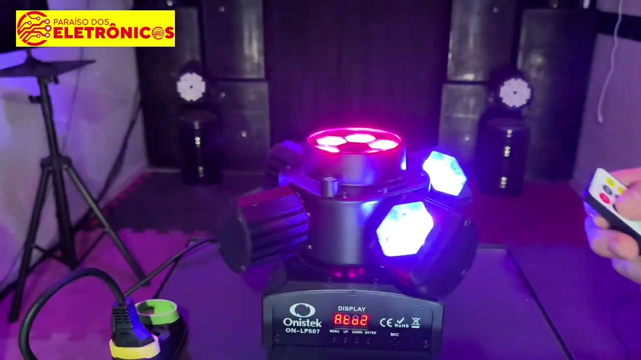 2026 Luz de festa Canhão Moving Lasers Strobo Com Controle modelo: ONLP507