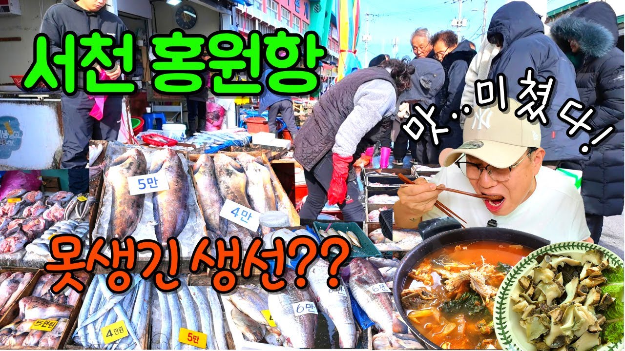 겨울철 홍원항 대표 생선?!! 얼굴 값은 못해도 맛은 최고!! 홍원항 한 바퀴 돌아 봤습니다!