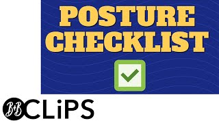 10 Step Checklist to Greatly Improve Your Posture (60 Sec Video)
