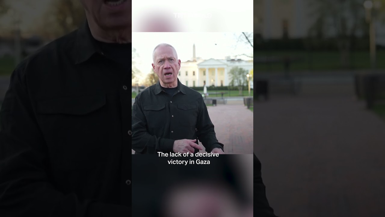 At White House, Israel's defence minister refuses to stop war on Gaza