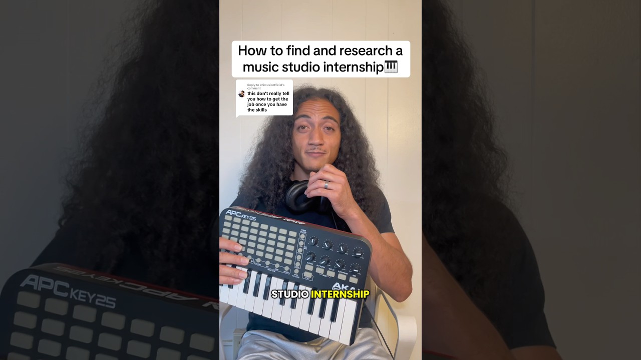 How to Find a Music Studio Internship 🎛️