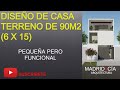 🔴DISEÑO DE CASA EN LOTE DE 6X15 - LA PLANICIE HY / HOUSE DESIGN IN LOT OF 6X15 - LA PLANICIE HY