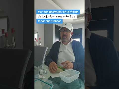 Me tocó desayunar en la oficina de los juniors #papáeto #humor #comedia #tragedia