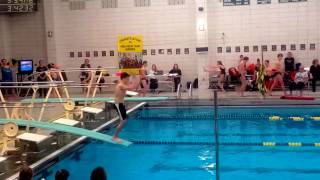 Jared (qualifying for States) Dive 6 - Reverse Flip Tuck - 1.6 DD
