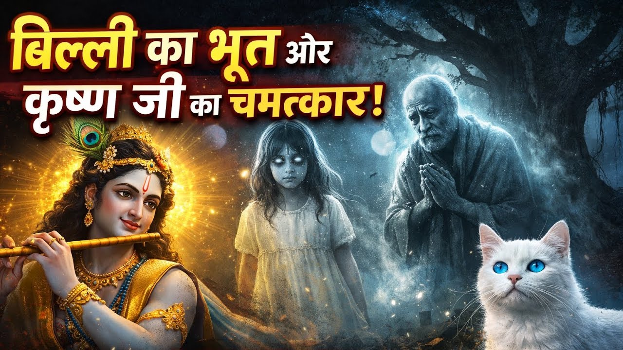 “Billi Ka Bhoot Aur Shri Krishna Ka Chamatkar | Prem Aur Kshama Ki Kahani”