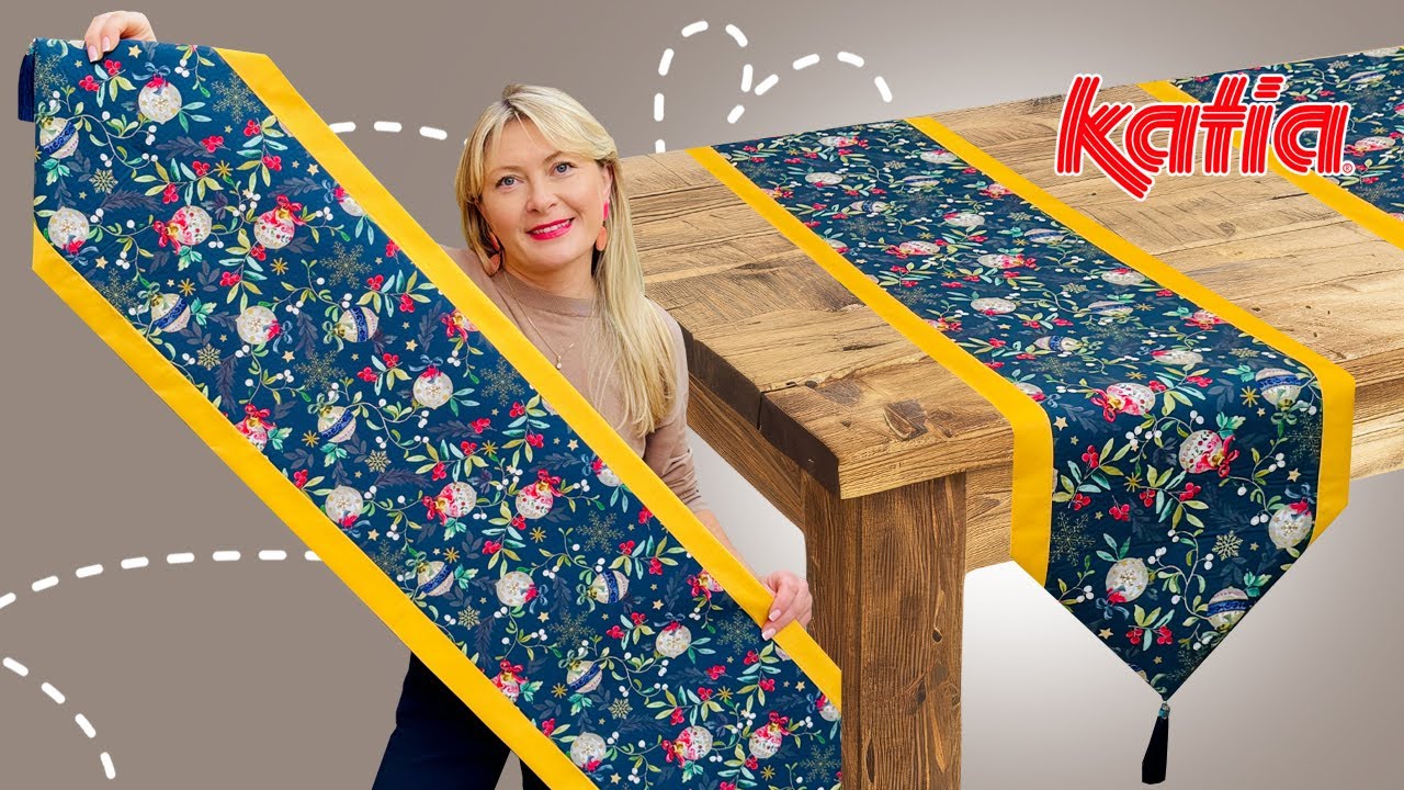 CAMINO DE MESA CON BURLA POR 15 MINUTOS/ COLABORACIÓN CON KATIA FABRICS @KatiaYarnsFabrics