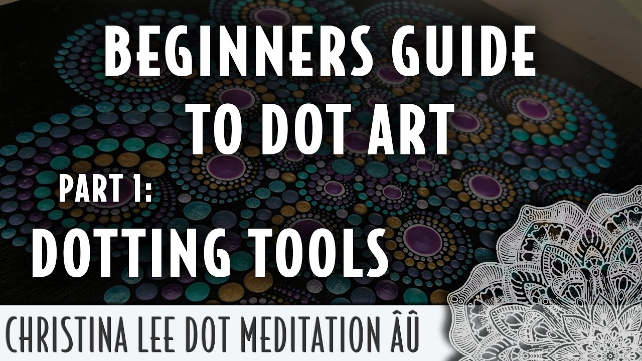 Beginners Dot painting mandala with Happy Dotting Company tools