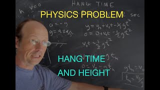 Physics Problem: Hang time and jump height