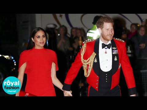 Royal Fashion Snapshots: Prince Harrys and Meghan Dazzle in Red