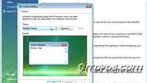 Microsoft Vista - Personalize Vista
