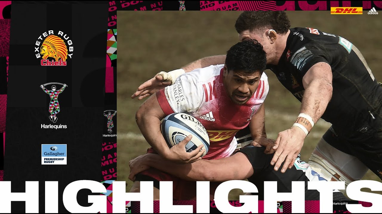 Premiership Highlights Harlequins Edged Out In Thriller With Exeter Chiefs Youtube