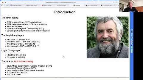 Geoff Sutcliffe -- The logic languages of the TPTP World