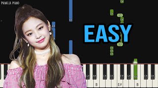 BLACKPINK JENNIE - SOLO | EASY Piano Tutorial by Pianella Piano