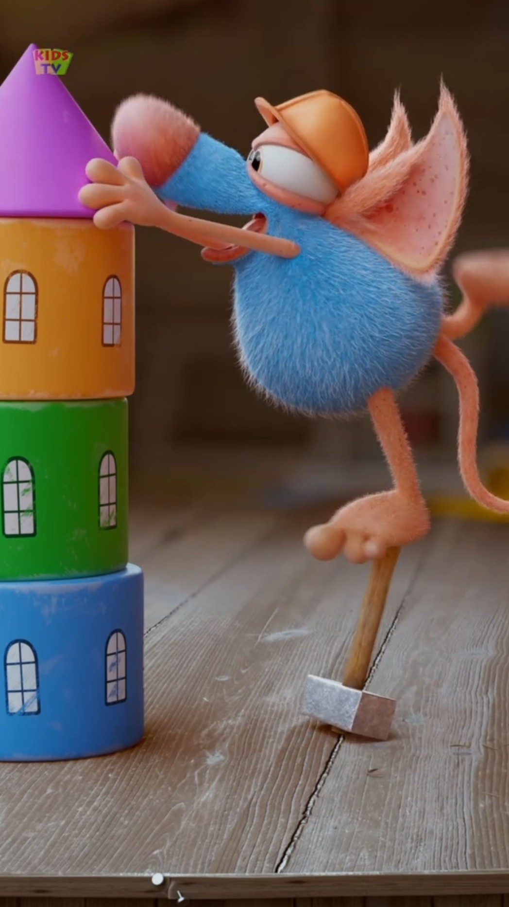 Kids Funny Cartoon - The Builder #viral #funnyshorts #trending #cartoonvideos #shorts #kids