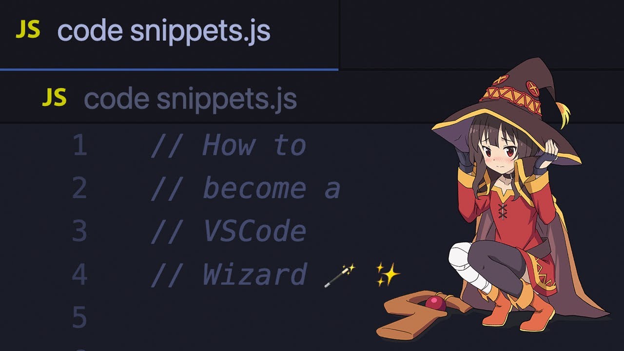 How to become a VS Code (snippets) ๐๐ช๐ป๐ข๐ณ๐ฅ ๐ช - YouTube