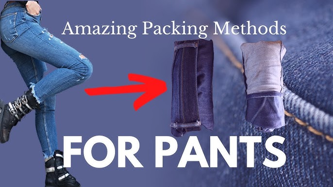 How To Fold Pack Jeans For Travel Luggage 