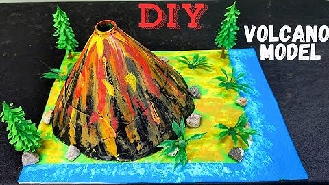 DIY Volcano Model Making | School Project Ideas | Volcano Eruption | School Craft@craftthebest1