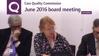 CQC Board Meeting – June 2016 (with subtitles)