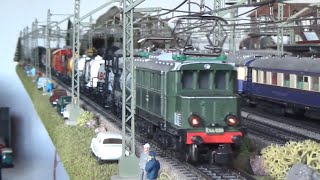 Märklin H0 M-Gleis Anlage , Deutsche Bundesbahn um 1969