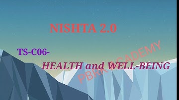 NISHTA Module 6 answers|TS-C06- Health and well-being |Model questions and answers | 20/20#NISHTA2.0