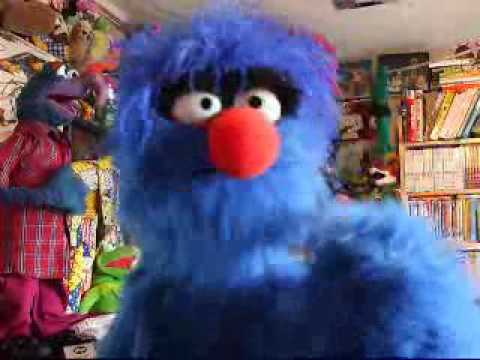 Blue Monster with Blinking eyes - YouTube
